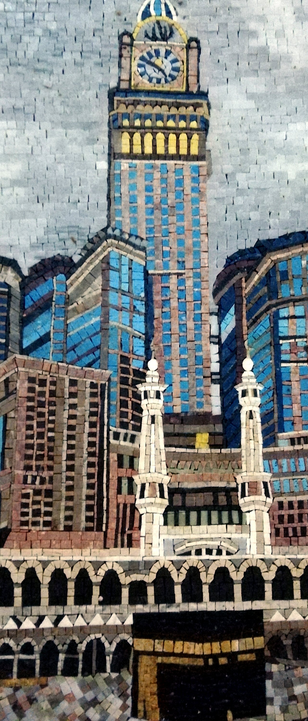 Handmade Kaba Mosaic Tile Art: Islamic Wall Decor (36” x 24”)