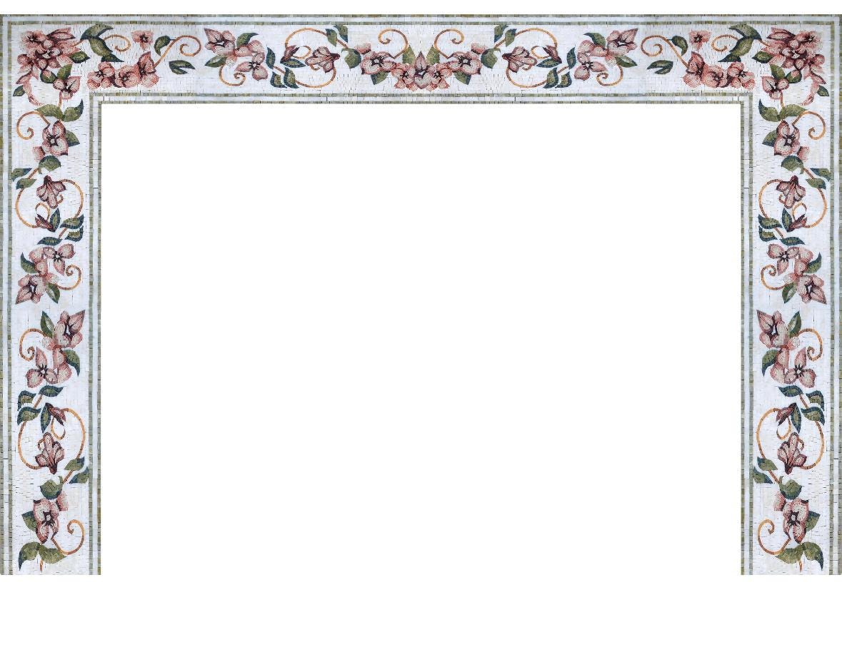 Floral Mosaic Tiles: Botanical Bathroom Wall Decor