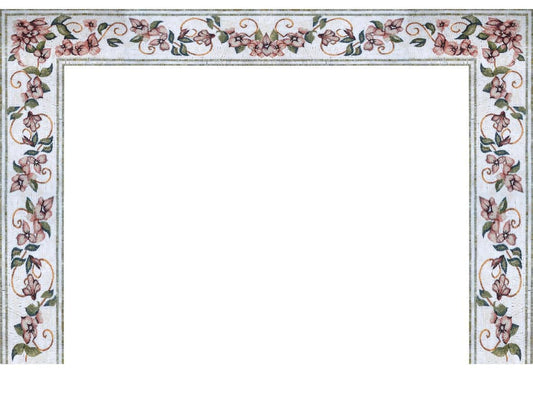 Floral Mosaic Tiles: Botanical Bathroom Wall Decor