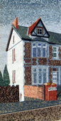 Handmade European House Mosaic Tile Art: Marble & Stone Wall Decor (56” x 28”)