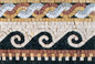8″ Multi‑Pattern Greek‑Key Border Mosaic – Handmade Marble Tile Trim, Customization available