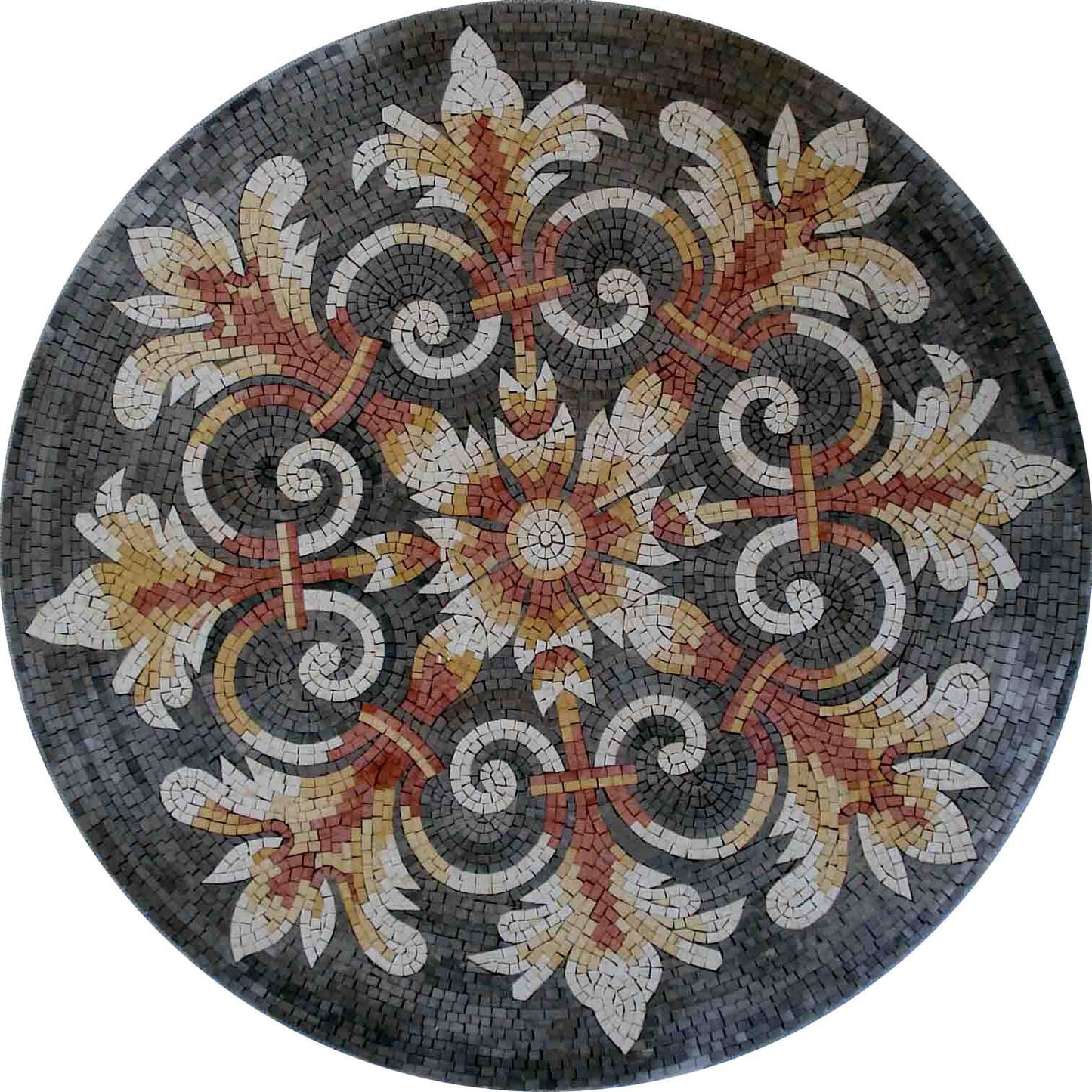 48" Handmade Decorative Medallion wall floor Marble Mosaic Art Stone Tile Décor