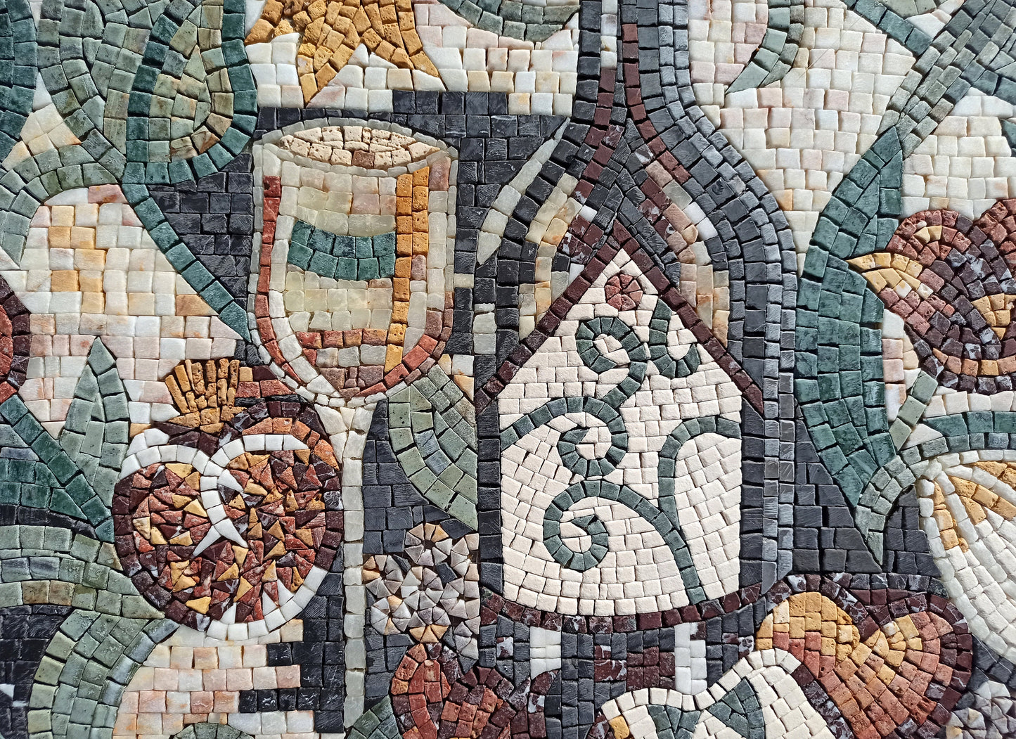 TUSCAN WINE MOSAIC Tiles | Bar, Kitchen Wall Backsplash Mosaic Tiles For Kitchen Décor | Flower Backsplash Tiles