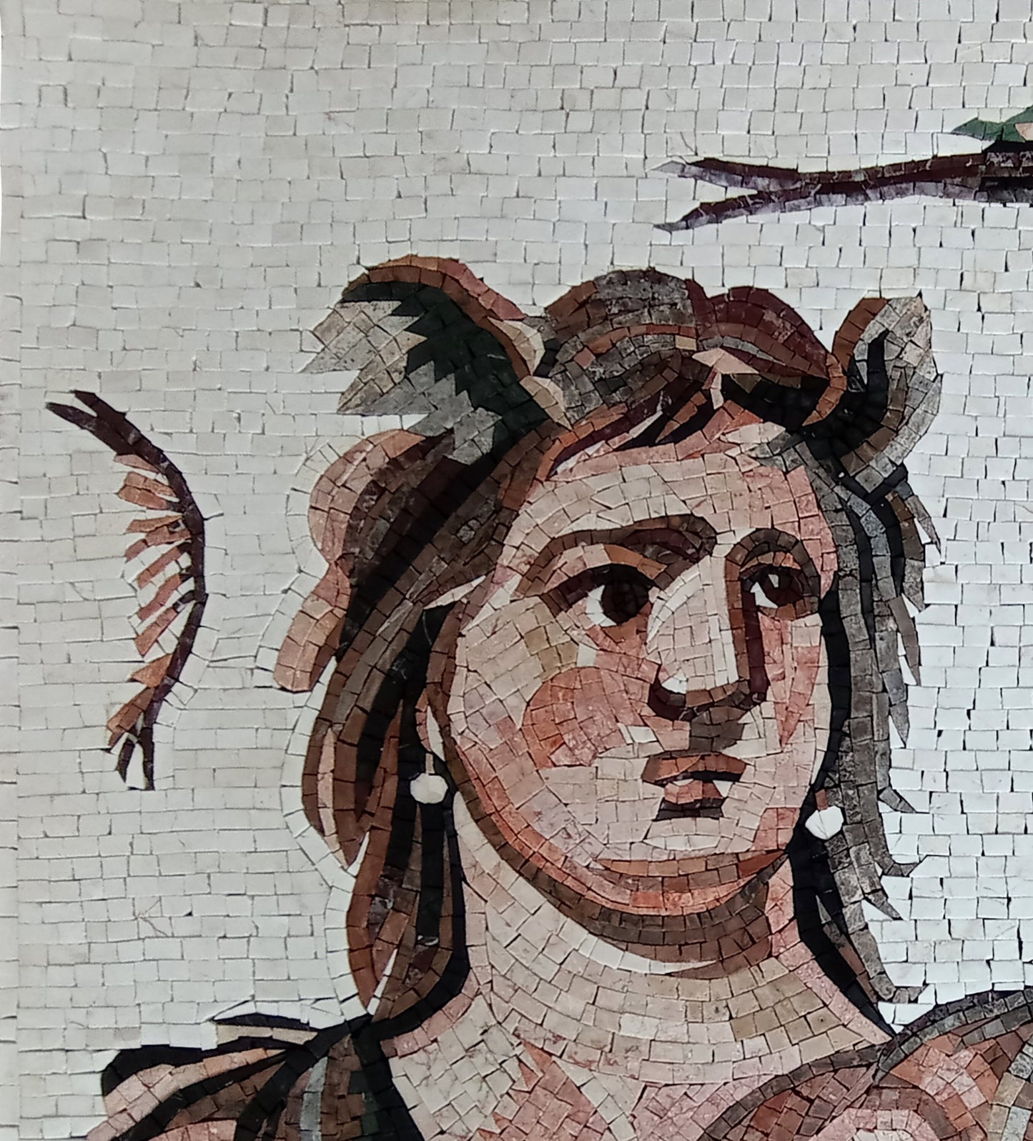 Tethys Oceanus Handmade Marble Mosaic Art Tiles: Italian Reproduction