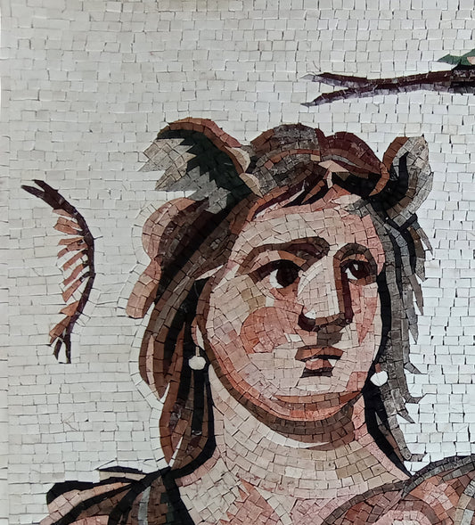 Tethys Oceanus Handmade Marble Mosaic Art Tiles: Italian Reproduction