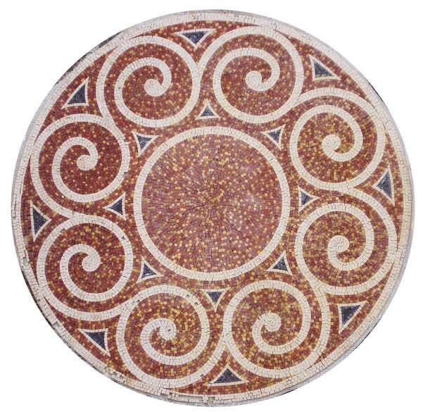 32" Handmade Marble Mosaic Medallion Art Tile - Custom