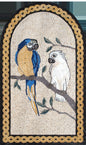 Handmade Macaw & Cockatoo Mosaic Tile Artwork (36" x 22")